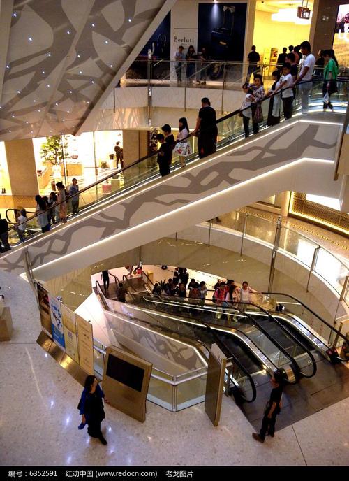 高级商场自动扶梯图片