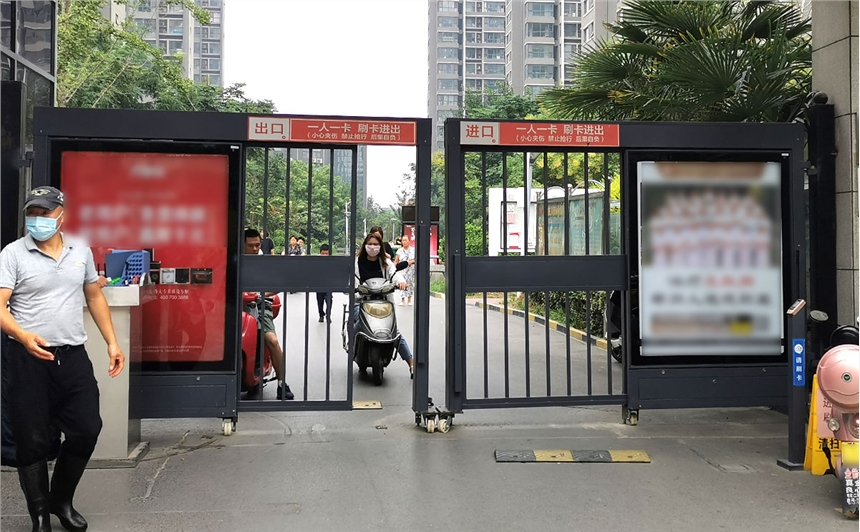 景源jy-s26刷卡广告平移门定做人行道自动门社区平移门生产_参数_